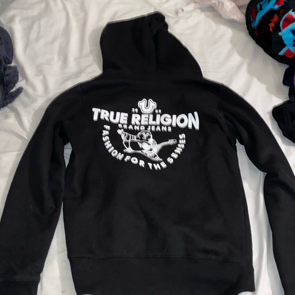 black true religion zip up